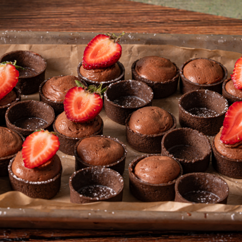 Chocolate Strawberry Tarts