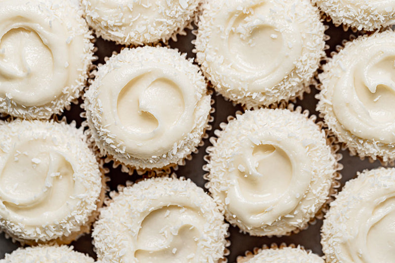 Sloane's Coconut Cupcakes with Coconut Cream Cheese Frosting