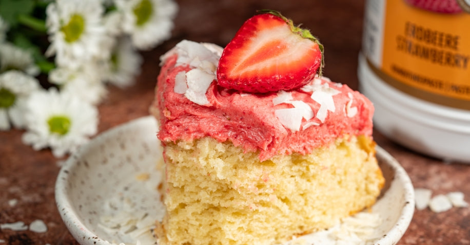 Coconut Strawberry Cake