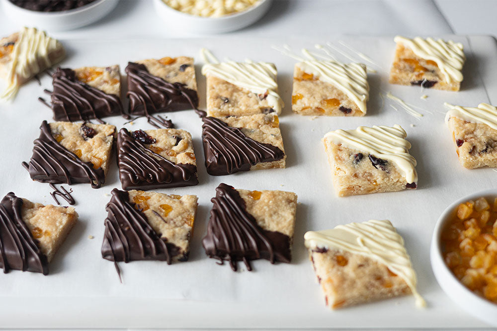 Chocolate Dipped Orange Cranberry Shortbread Cookies — ifiGOURMET Provisions