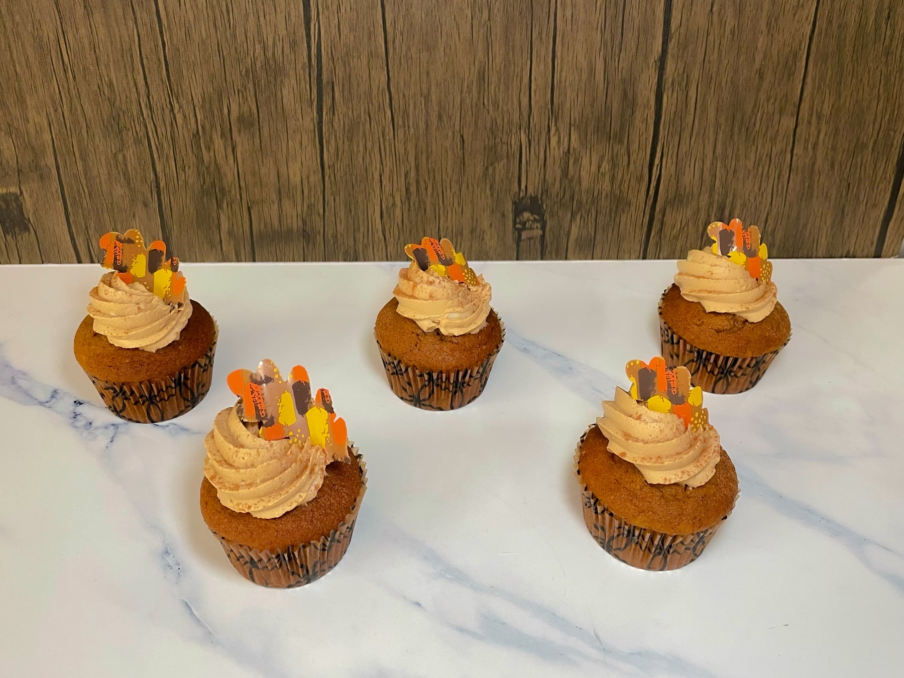 Pumpkin Cupcakes with Espresso Cream Cheese Frosting