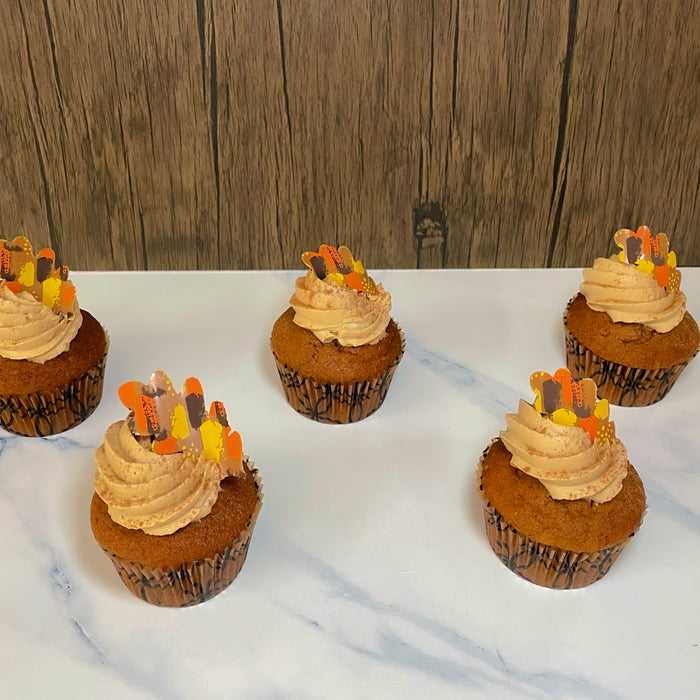 Pumpkin Cupcakes with Espresso Cream Cheese Frosting