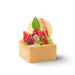 HUG Mini Sweet Square Filigrano Tartlet filled and decorated