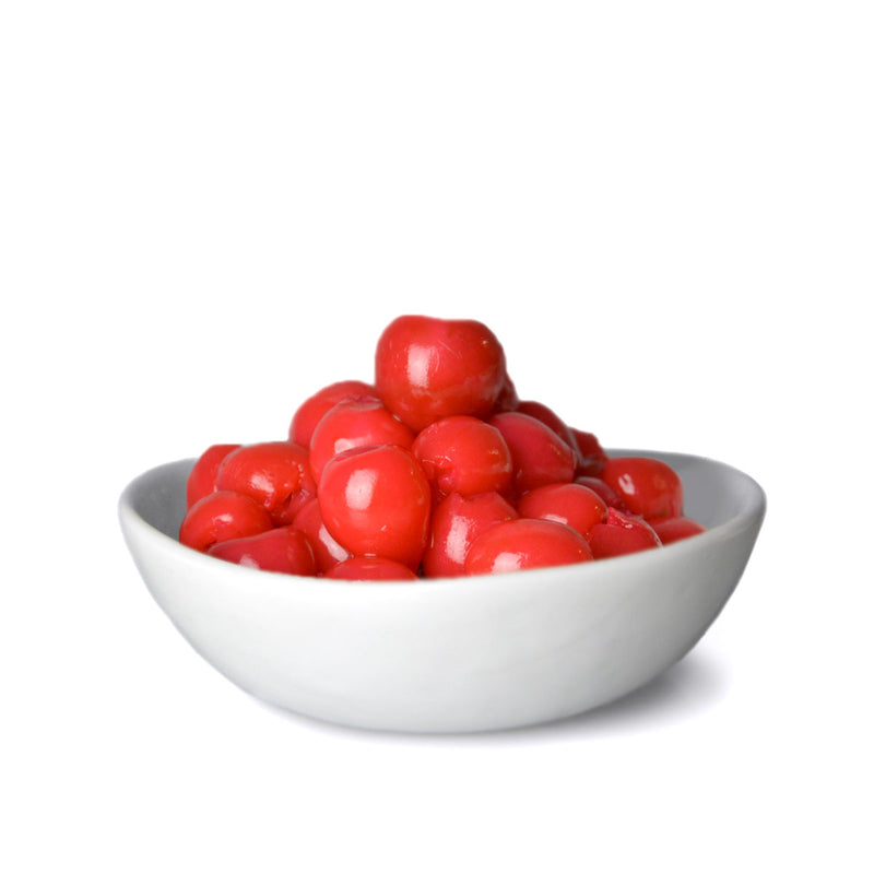 Pitted Bigarreaux Cherries in bowl out of packaging