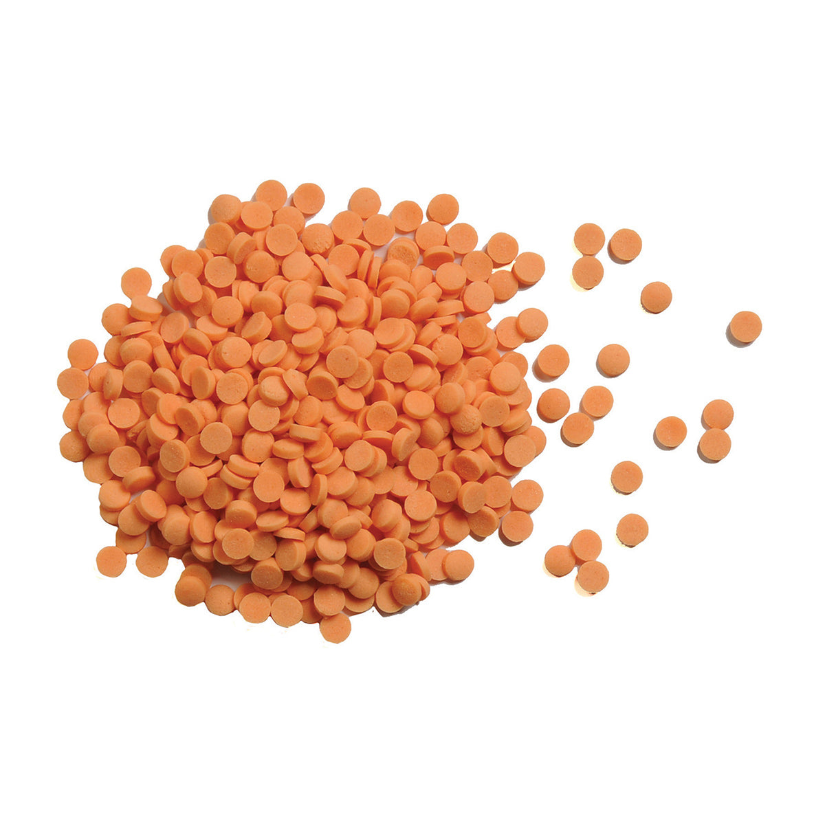 Confetti-Orange out of packaging 4mm