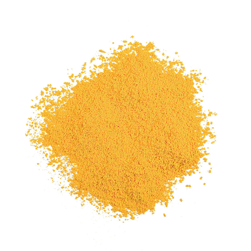 Dry Colorant-Yellow in pile out of packaging